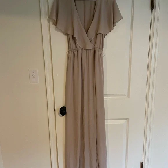 Revelry | Dresses | Elegant Cream Bridesmaid Dress | Poshmark